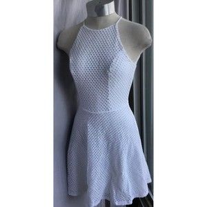Eight Sixty Womans White Lining Strap Dress Zipper Sz XS Sleeveless Cotton